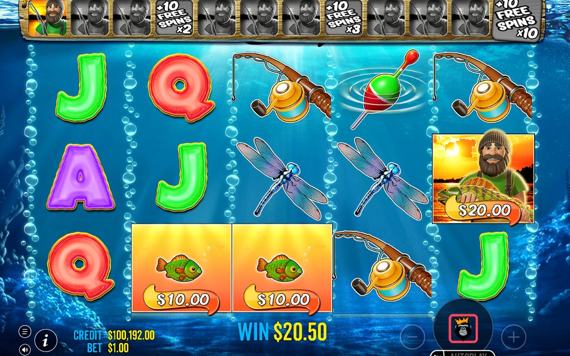 Free Spins screen with the special reels active